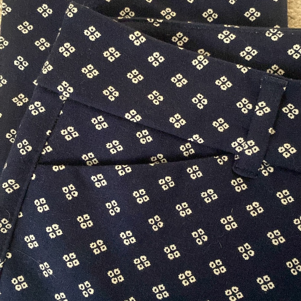 OLD NAVY Pixie High Rise Pants Size 4 NWT Secret-Slim Pockets Cotton Blend Navy - Picture 4 of 15